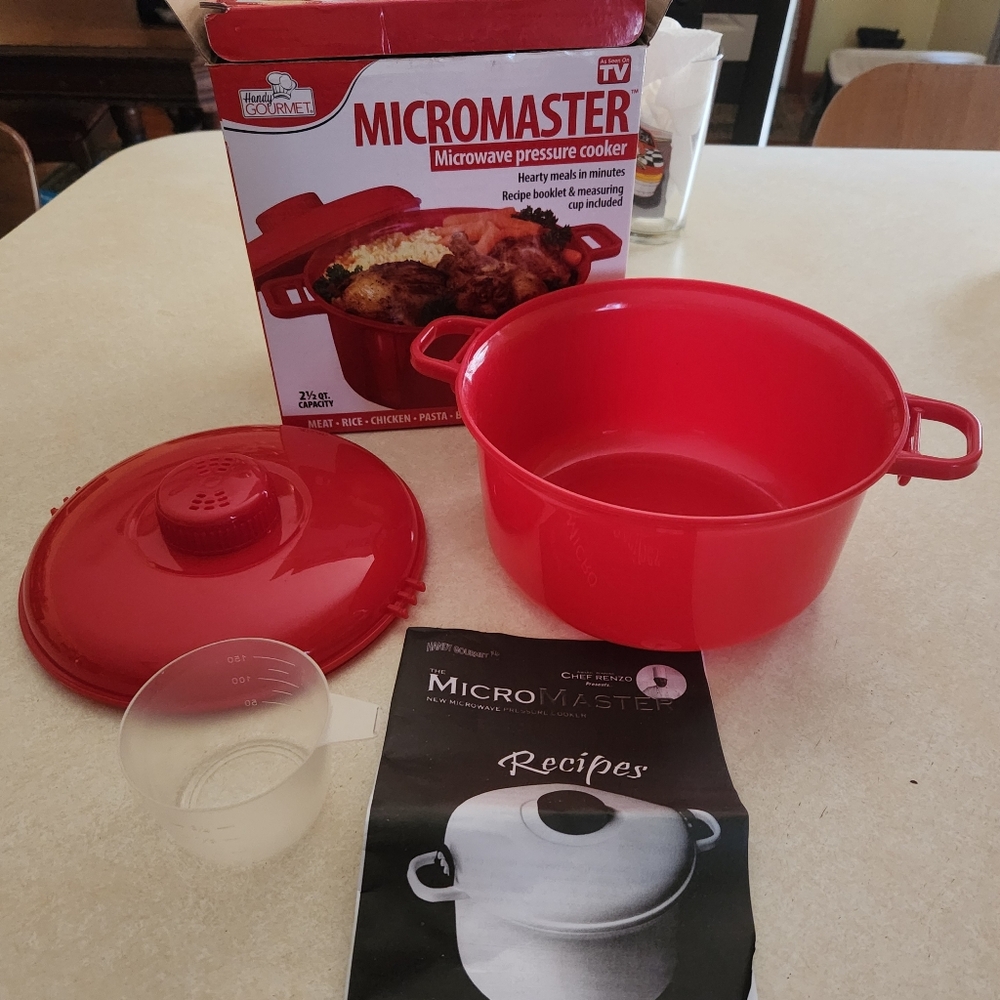 Red Microwave Pressure Cooker
